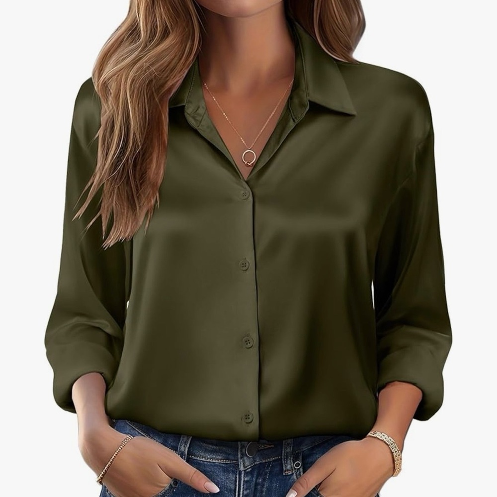 Women’s Olive Green Blouse